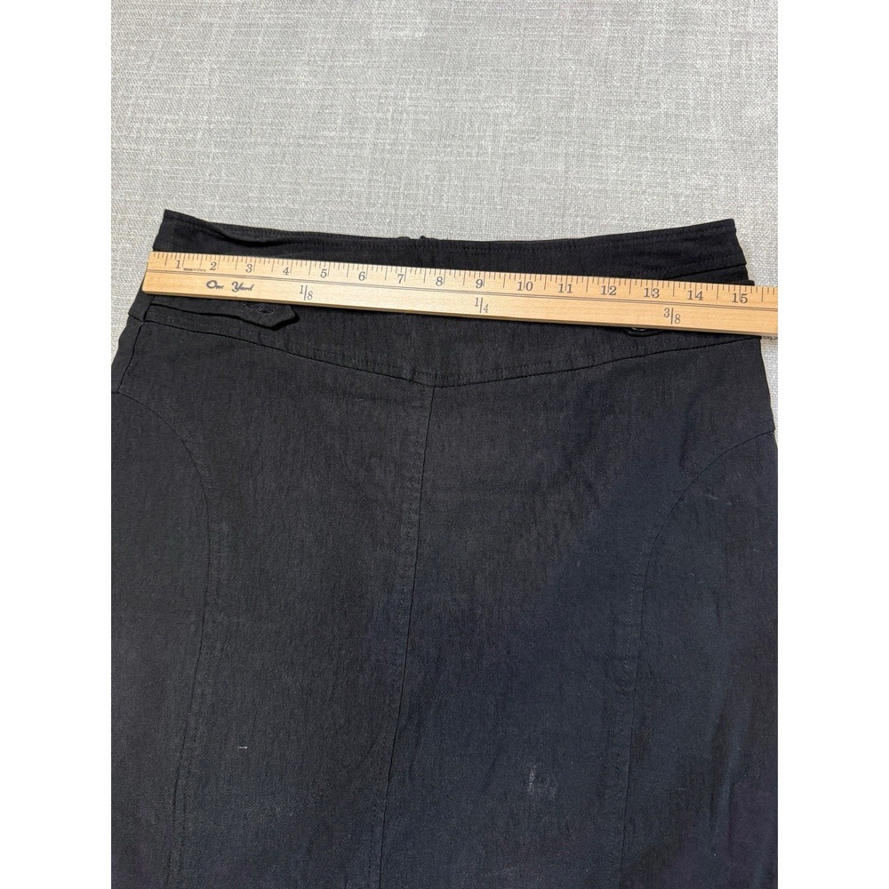 Studio 1940 Womens Skirt sz 6 Black Pencil Knee Length Lightweight Stretch - Picture 5 of 5